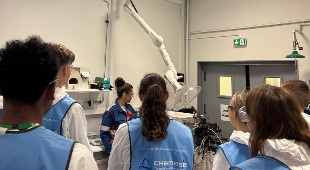 Stagiaires de secondes à la découverte d'un milieu industriel
